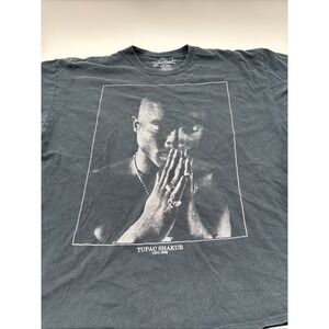 Tupac Shakur Graphic Print Memorial‎ 1971-1996 T-shirt Mens Size XXL Bravado